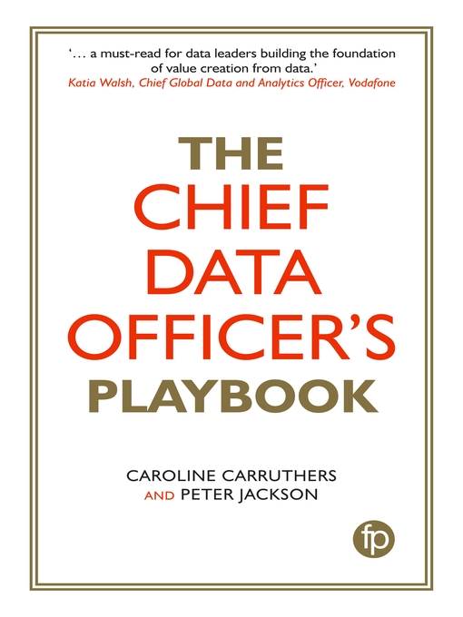 Cover image for The Chief Data Officer's Playbook